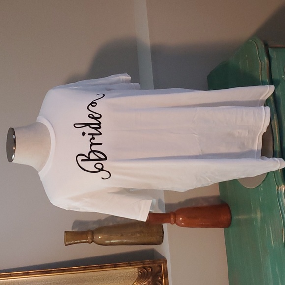 Canvas XL white Bride Tshirt - Picture 3 of 3
